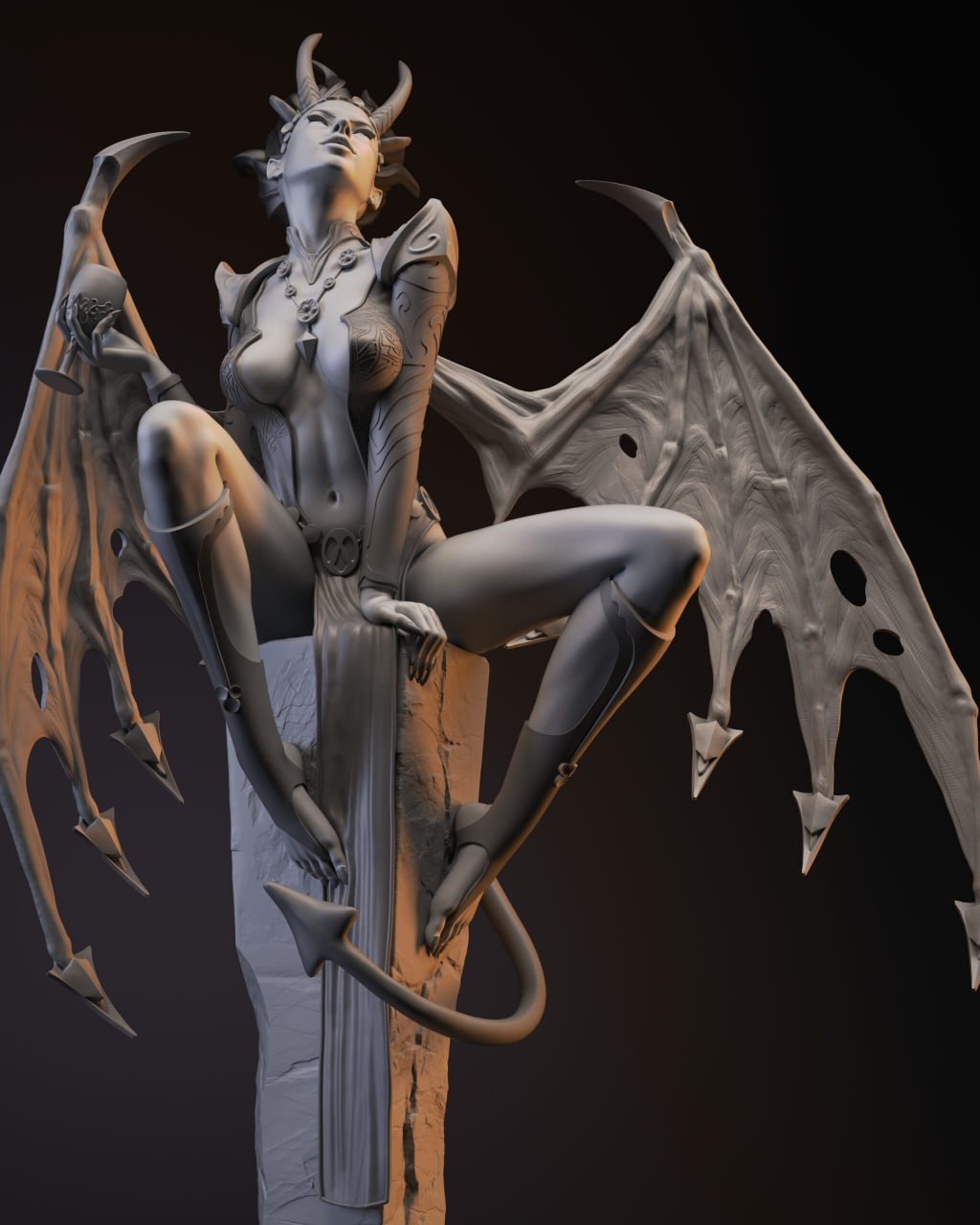 1-18 Scale Mizora Statue -12K Resin Figure - Unpainted