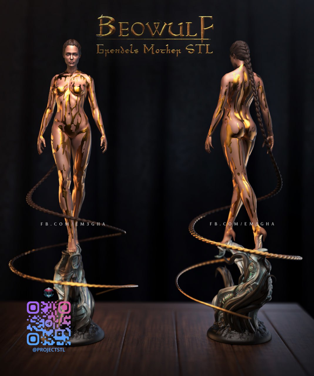 Grendel’s Mother Figure – Inspired by Beowulf (Angelina Jolie)