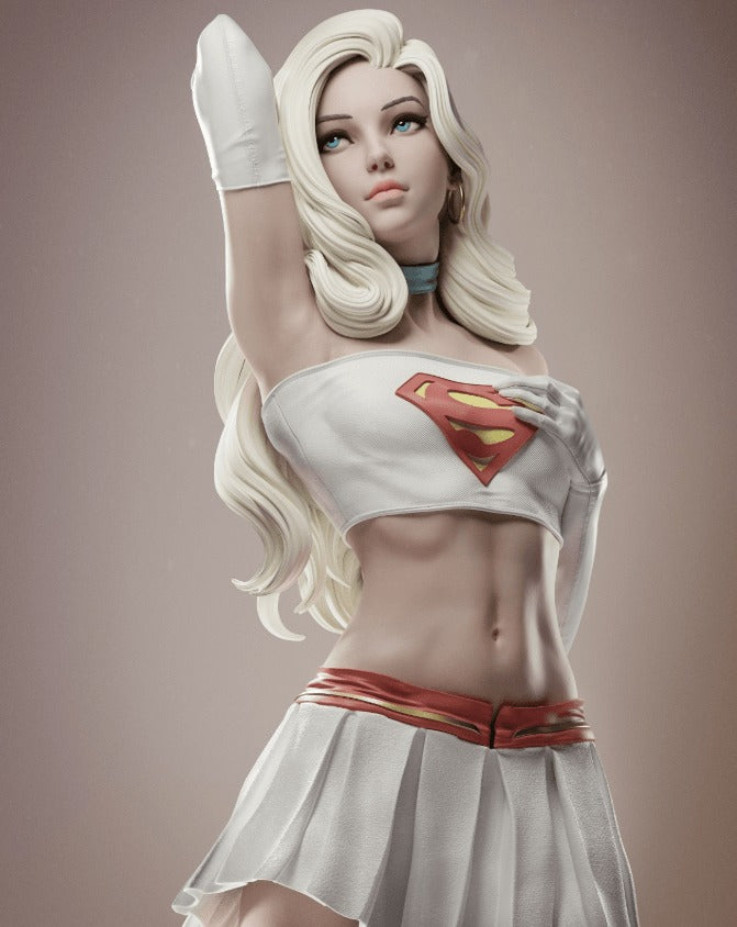 Super Girl – 1–12 Hand Painted | Unique Handmade Art | Demountable | Collectible Figure