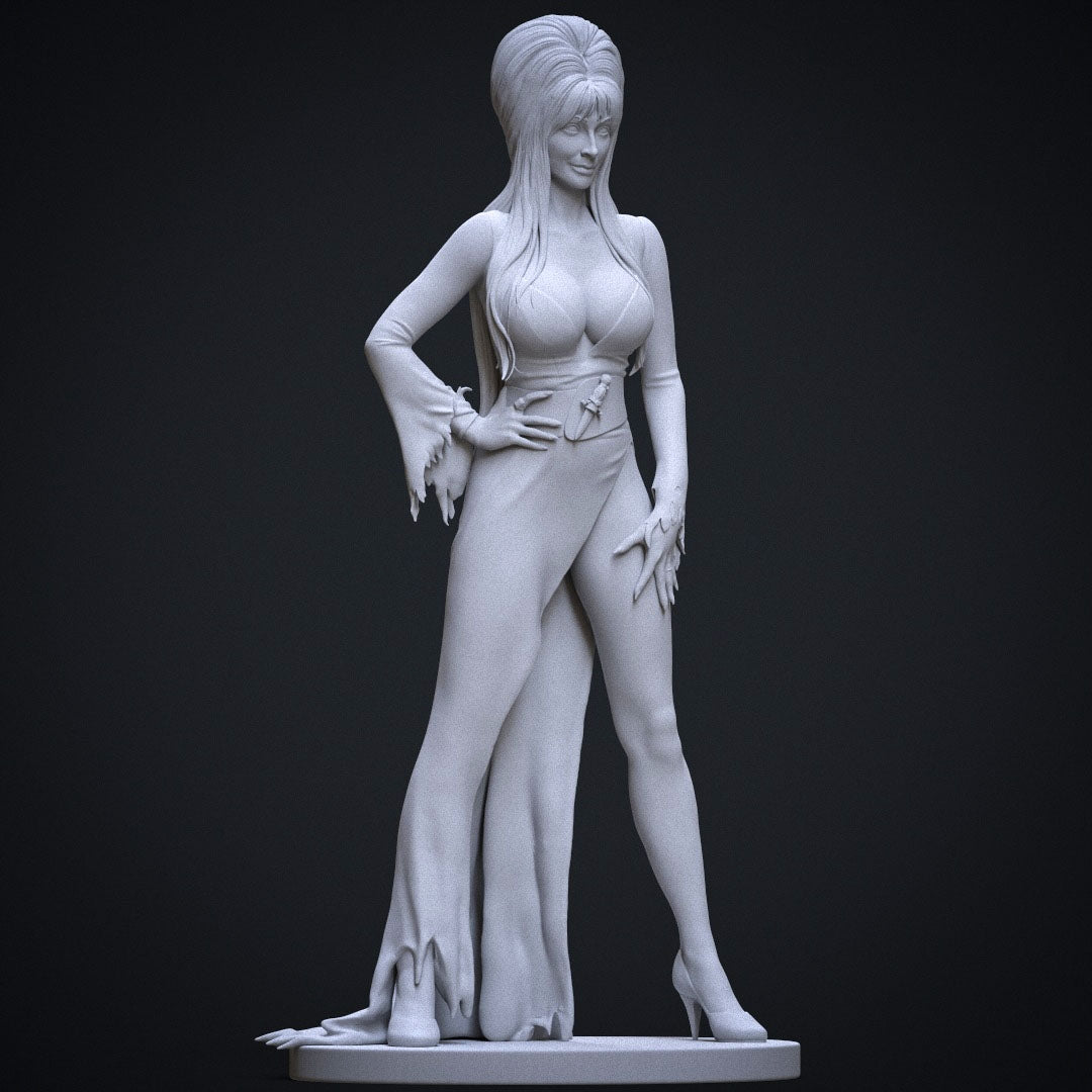 Elvira 12K Resin Figur - Maßstab 1/6, handbemalt Nsfw oder Sfw