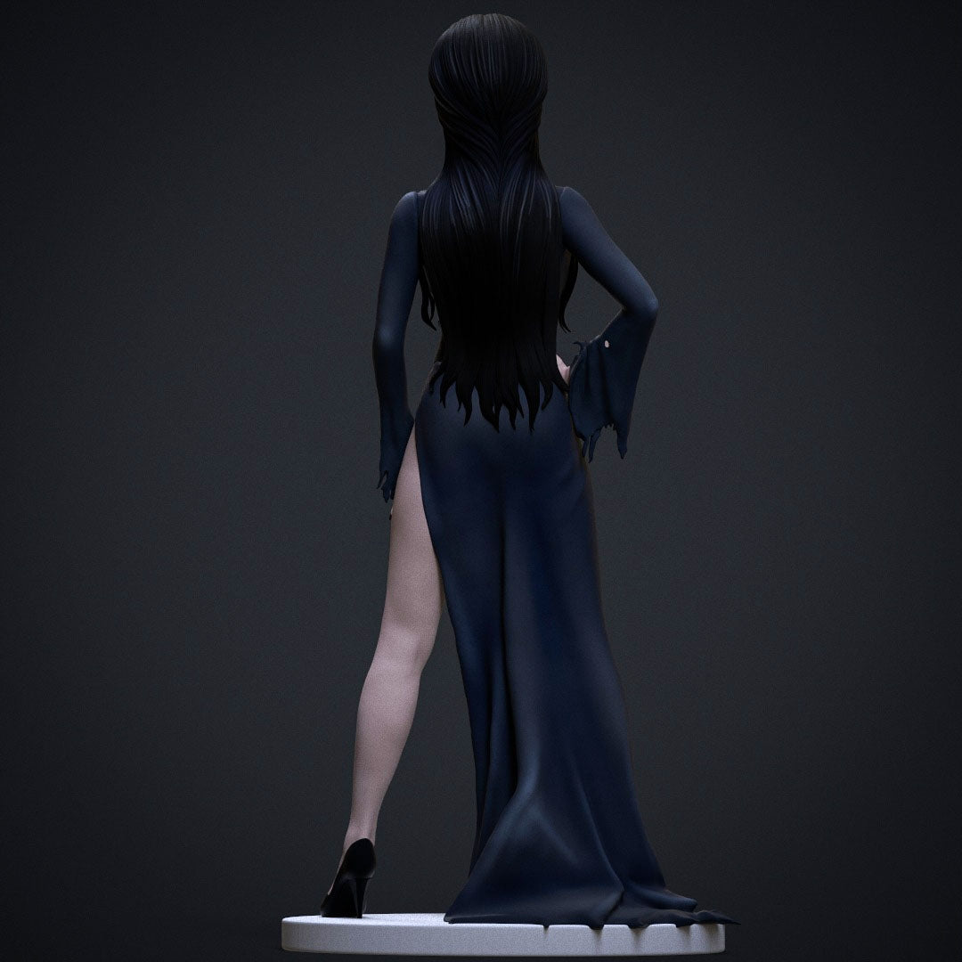 Elvira 12K Resin Figur - Maßstab 1/6, handbemalt Nsfw oder Sfw